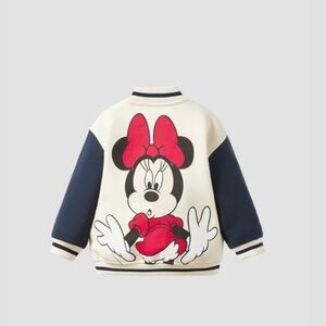 Zara Minnie Mouse Bomber Jacket 12-18 month